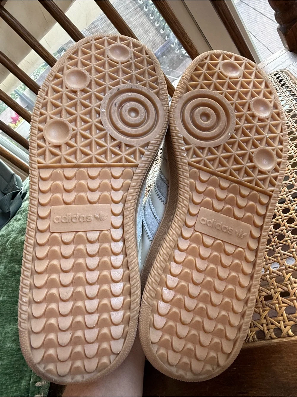 adidas Kids Samba Sneakers in Beige and Gum